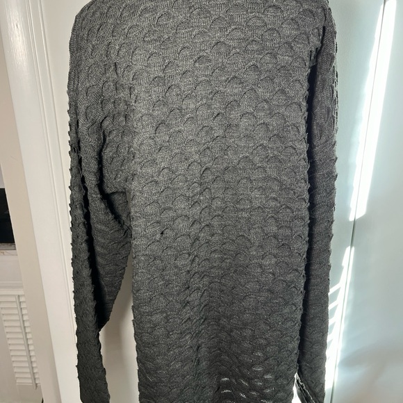 COOGI AUSTRALIA Vintage 3D Textured Gray Knit Sweater Size XXL - Picture 3 of 6